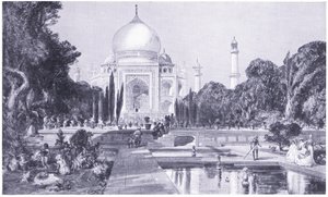 The Taj Mahal at Agra, as it Appeared in 1864 by William Crimea Simpson
